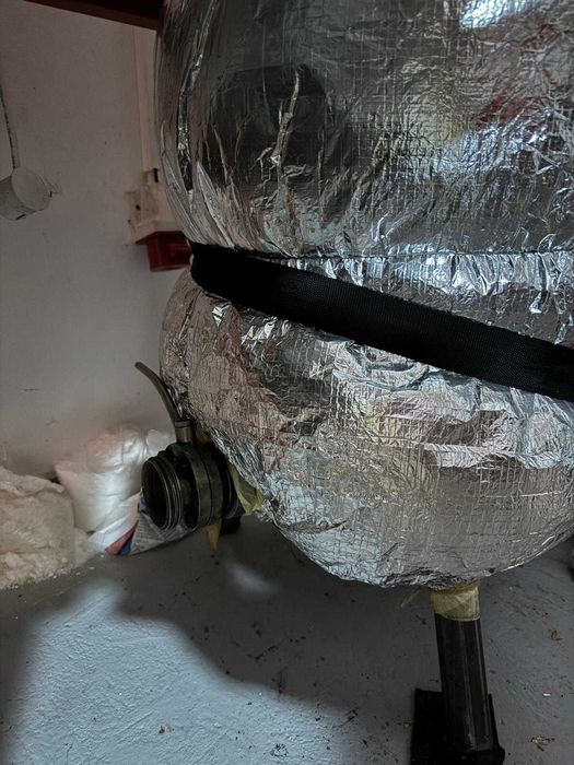 Vas/butoi inox cu manta dubla si incalzire la 220 V