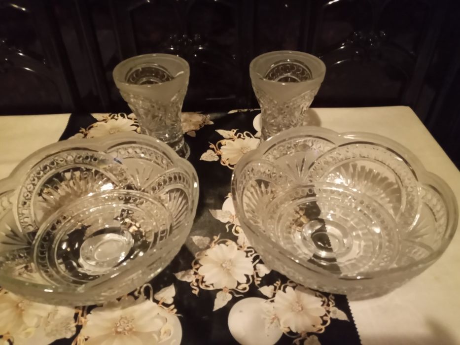 Хрустал ваза янги 2 та