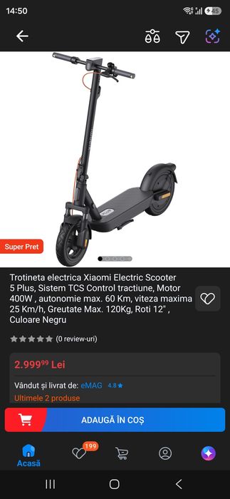 Trotineta electrica Xiaomi Scooter 5 plus