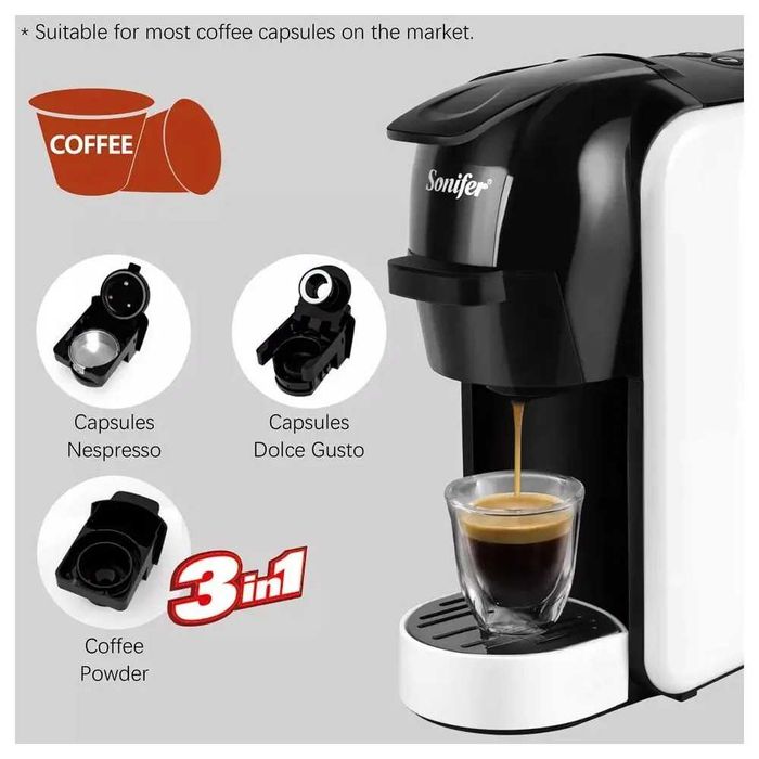 Капсульная кофемашина SONIFER sf-3539, белый qahva mashinasi kv18