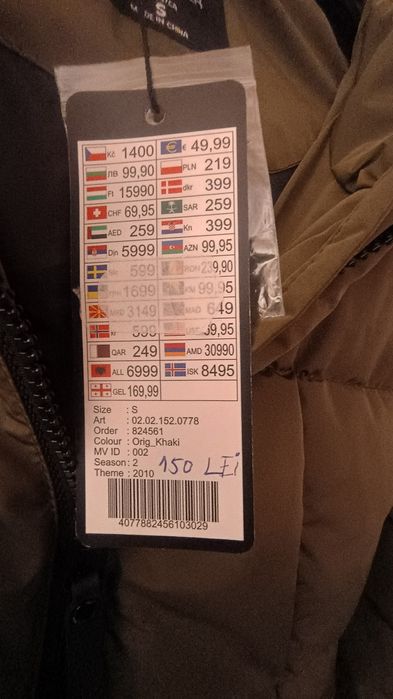 Geacă iarnă New Yorker XS,S