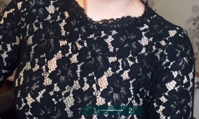 Rochie neagra cu dantela