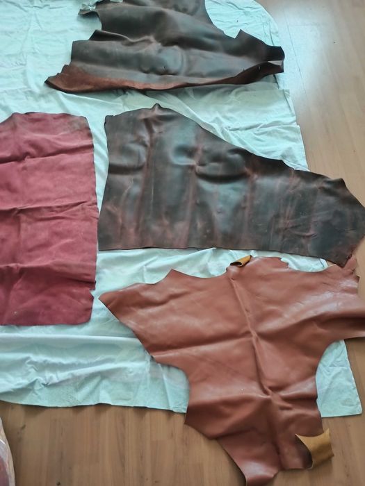 piele naturala groasa bucati mari