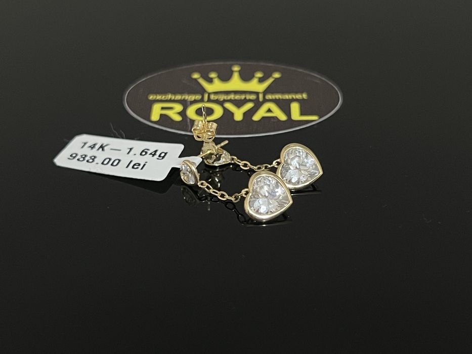Bijuteria Royal CB : Cercei dama aur 14K 1,64 grame