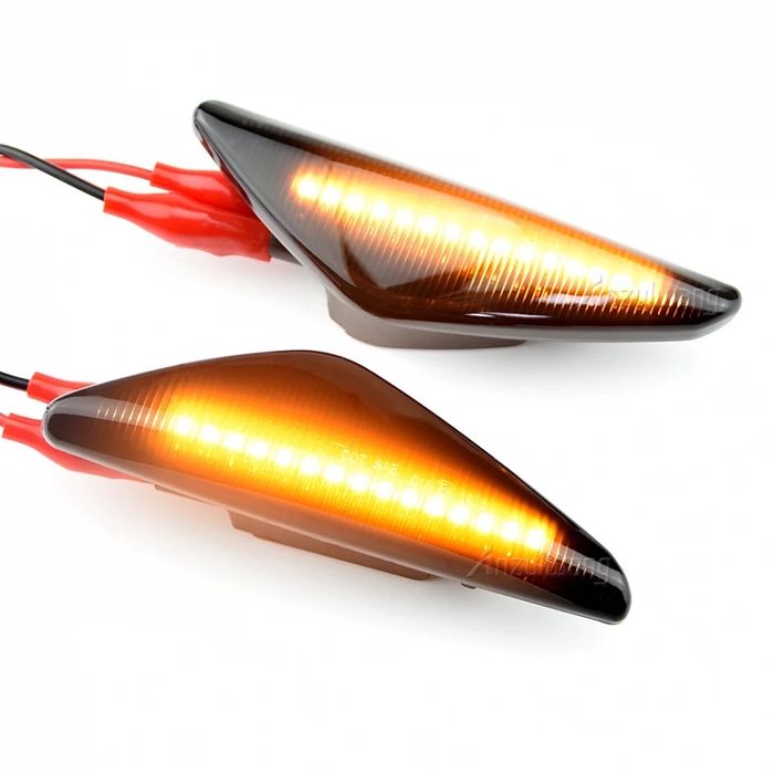 Semnalizari dinamice lampa aripa led negre Bmw X3 X5 X6 F25 E70 E71