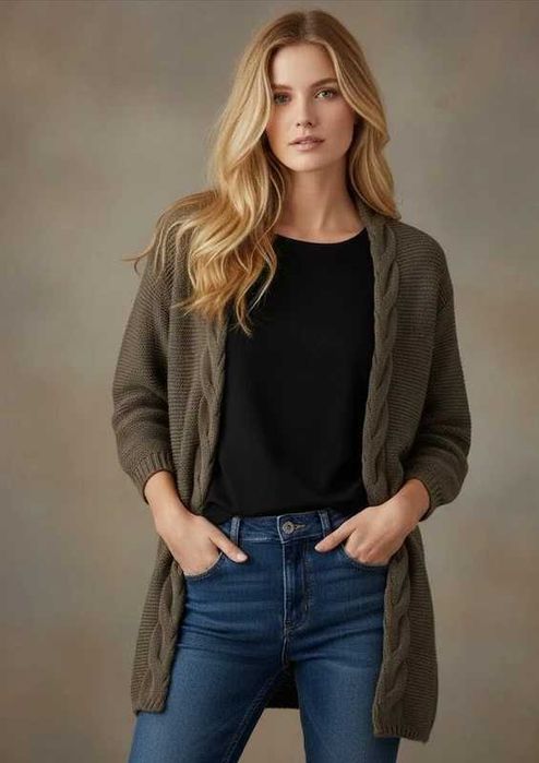 „Cardigan lung elegant – mărimea S/M