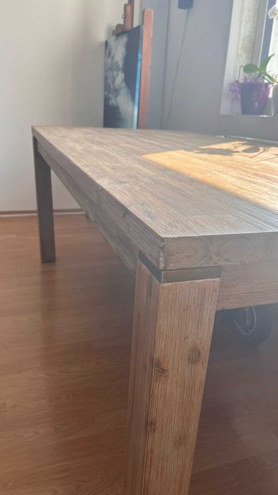 Masa dining din lemn masiv 180cm x 90cm