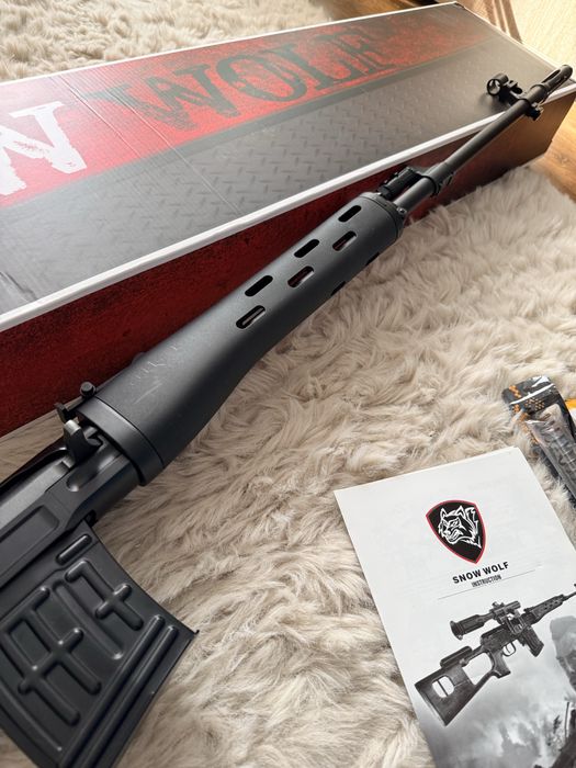 Pusca Lunetist Airsoft SVD Dragunov 540FPS  2.4J
