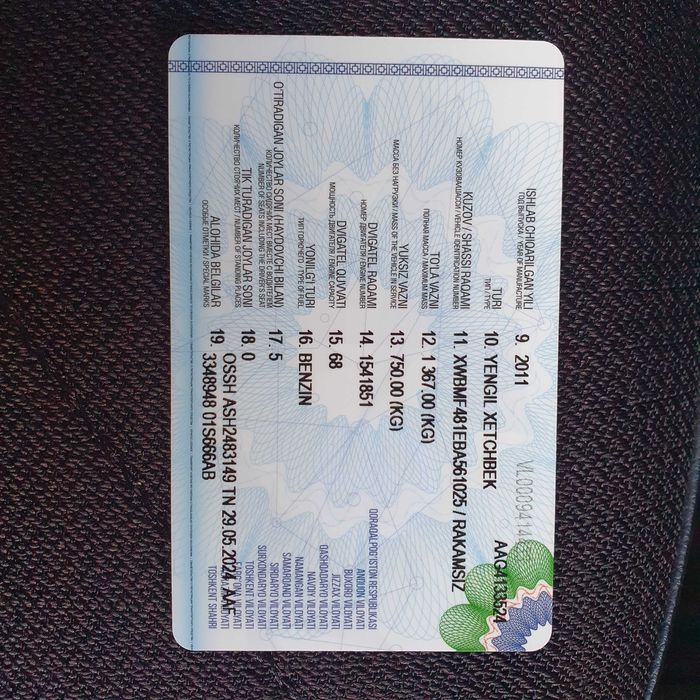 Спарк 1.0л 2011 йили.