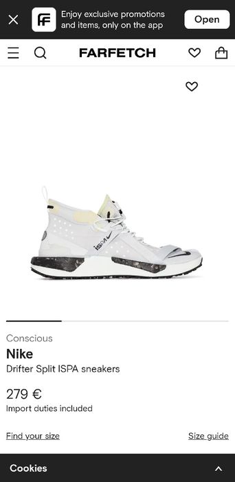 Nike Drifter Split Ispa tabi  размер 36 и 36,5