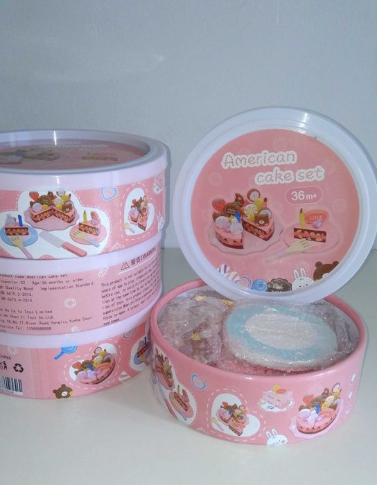 НОВО! Дървена торта с магнити и аксесоари за симулации и игри за деца