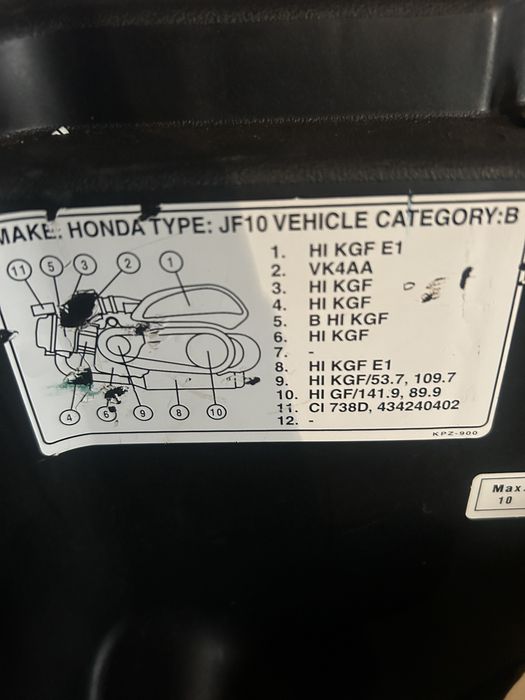 Scooter honda avariat