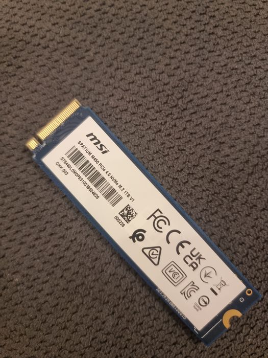 SSD Msi Spatium M450 1Tb V1 PCIe 4.0