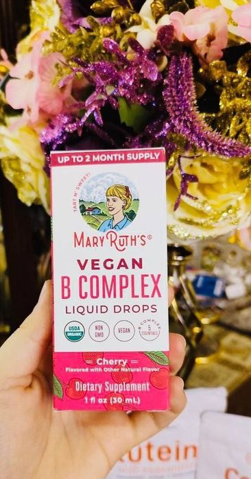 Vegan B complex,Mary Ruths, vitamin b,stress, Energiya,Kam qonlik