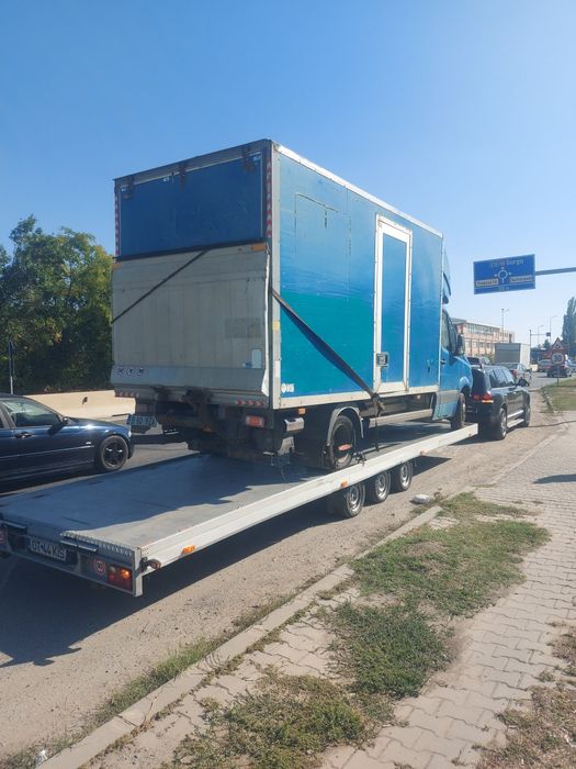 platforma auto /tractari cu roti blocate rupte