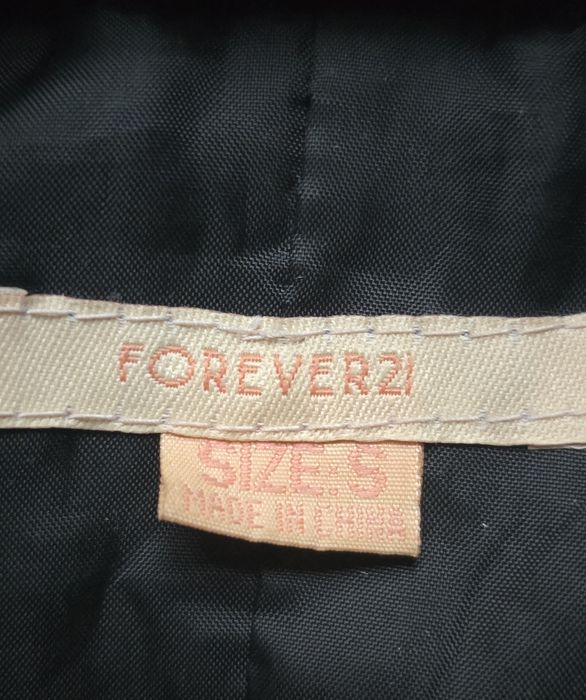 SH Geaca neagra de dame, piele cu captuseala, marimea S, de la Forever