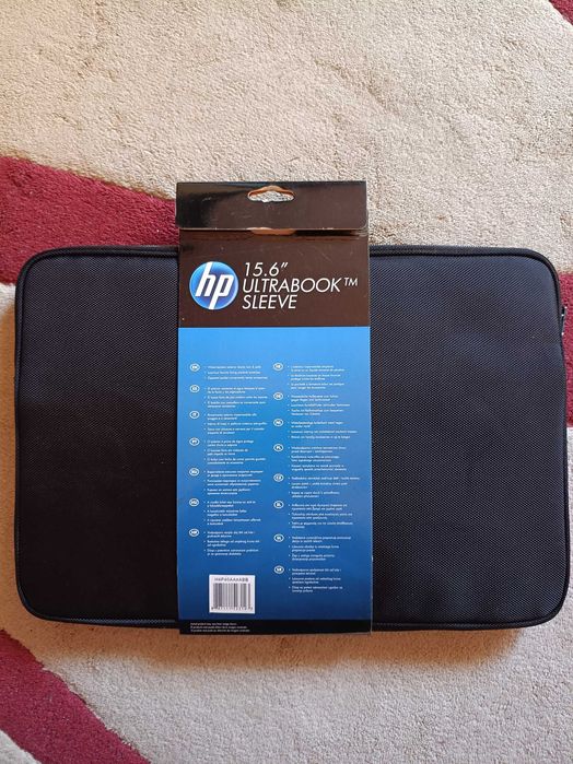 Husă Laptop HP Premium Ultrabook Black Sleeve 15,6", Material de SUPER CALITATE cu aspect PREMIUM - NOU / SIGILAT
