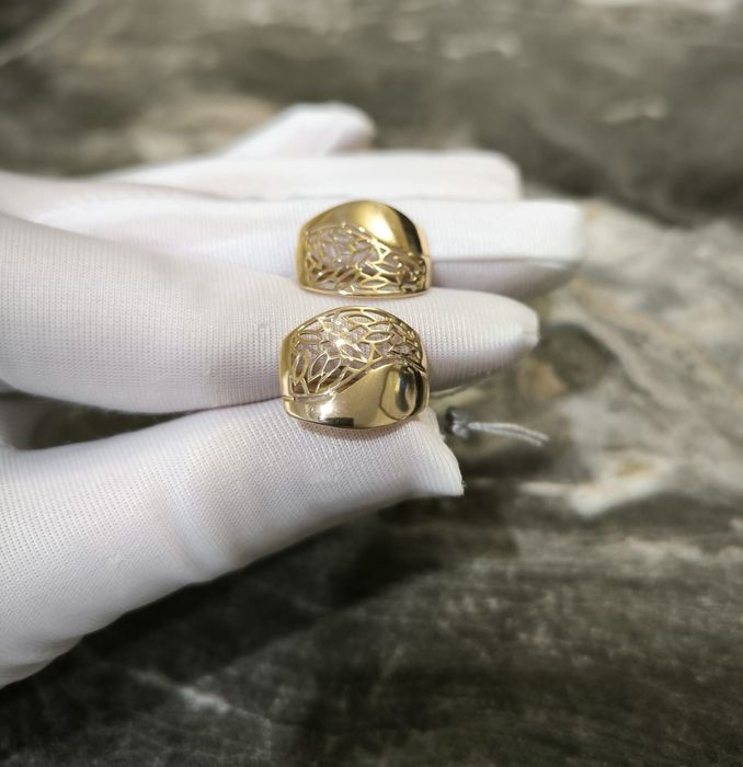 Золотые серьги 585 проба Россия