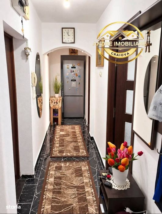 Apartament 3 camere,Valea Roșie, etajul 1/4, parțial mobilat,54mp