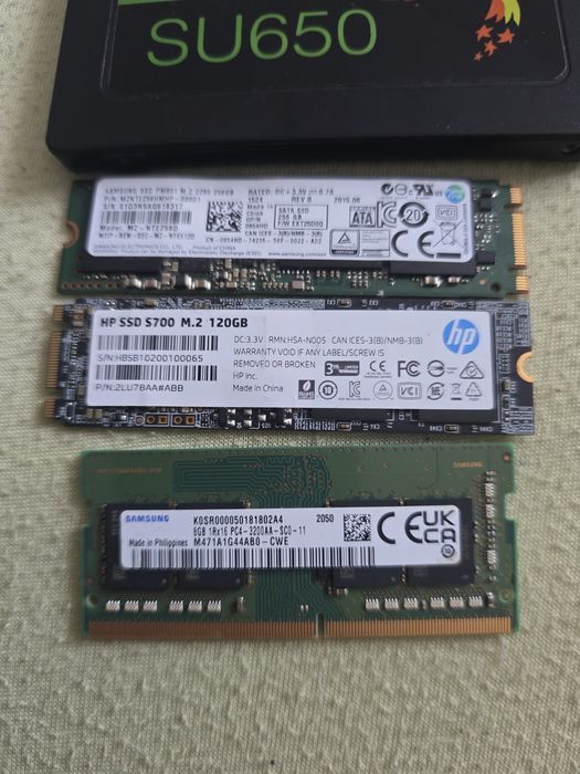 SSD si RAM DDR4 500gb 256 128 8gb ddr4 adata samsung sata m2
