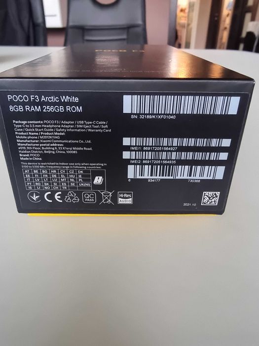 Xaomi poco f3 256gb 8Ram