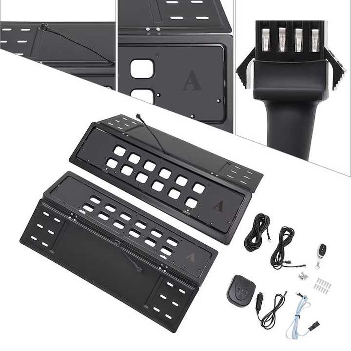 (2бр.) Рамка за регистрационен номер. Подходящa за обръщане на номера