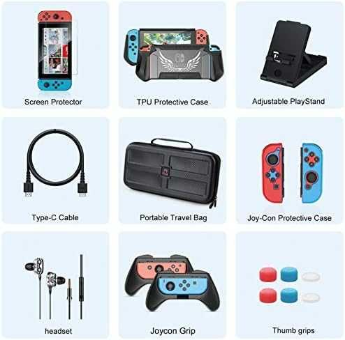 Нов комплект аксесоари за Nintendo Switch Калъф Нинтендо игри геймър