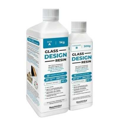 Нетоксична епоксидна смола с ефект на стъкло GLASS DESIGN RESIN