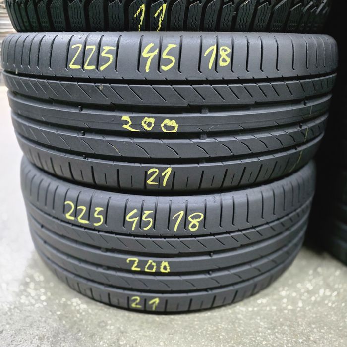 2x 225/45/18 VARA CONTINENTAL 2021 Stare excelenta