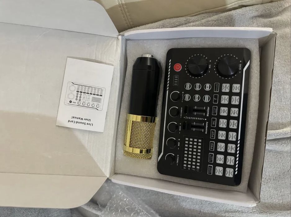 Microfon dj studio cu mixer nou cu bluetooth