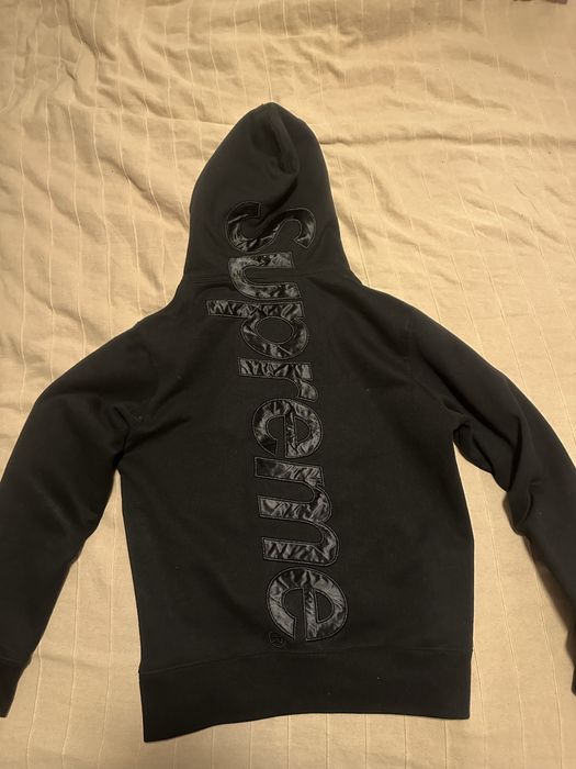 Supreme hoodie черно