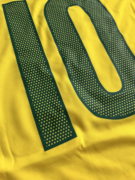 Tricou de fotbal nationala Braziliei Nike 90 World Cup 2004 Ronaldinho 10 Marime M