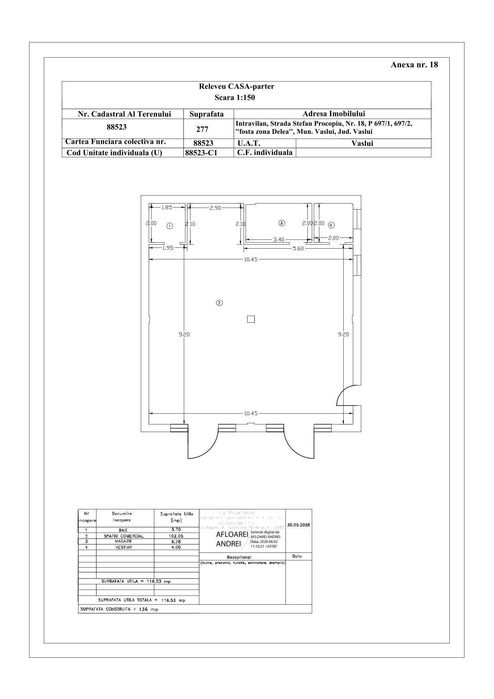 DE ÎNCHIRIAT – Spatiu comercial nou, 116 mp utili | cartier GRIVIȚA – VASLUI
