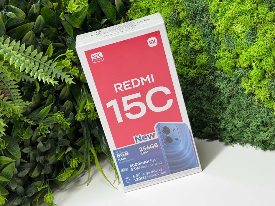 ! НоВо ! Xiaomi Redmi 15C 256GB Green 3г Гаранция
