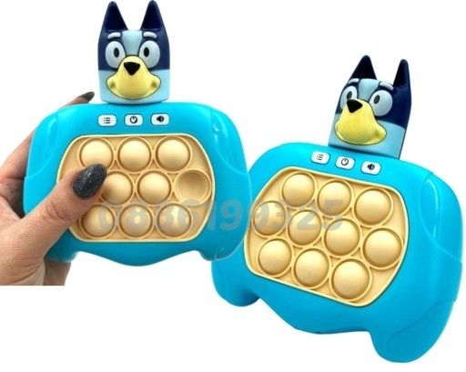 Поп ит игра Блуи и Бинго, Pop it Quick Push Bluey Bingo