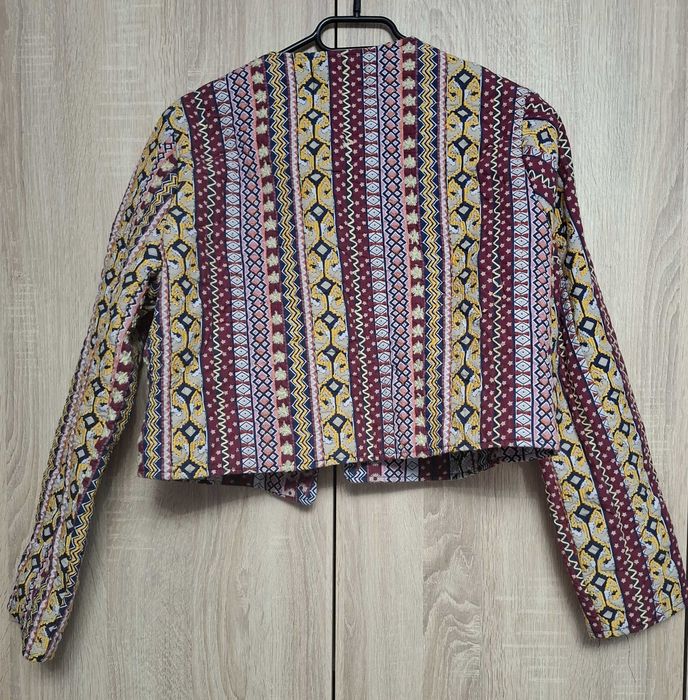 Jacheta scurta, multicolora, de toamna, Warehouse marime XL-42-14