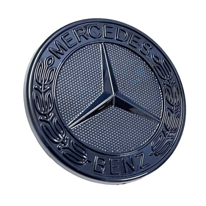Емблема Мерцедес Mercedes Benz Тапа с две краета 57мм 3-ри цвята