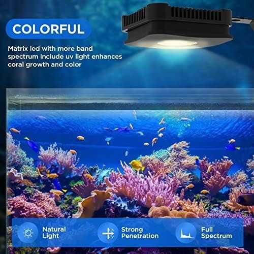 Нова 25W LED светлина за аквариум RF дистанционно затъмняване