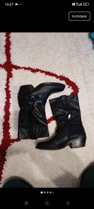 Cizme Piele Naturală Via