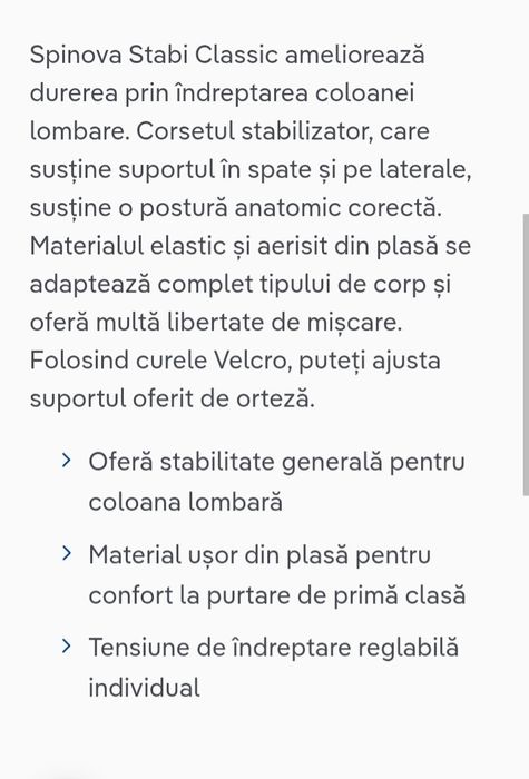 Orteza lombara,multifuncțională,Bauerfeind/Germania/6