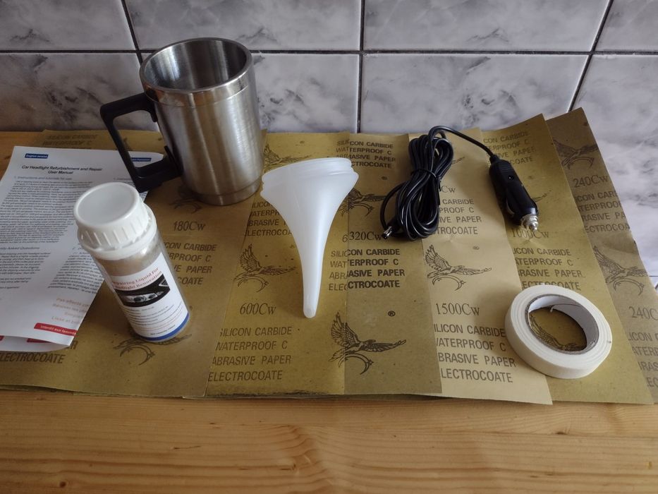 Chit polimerizare polish recondiționare faruri