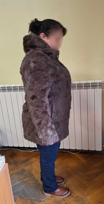 Италианско кожено палто с ДВЕ лица