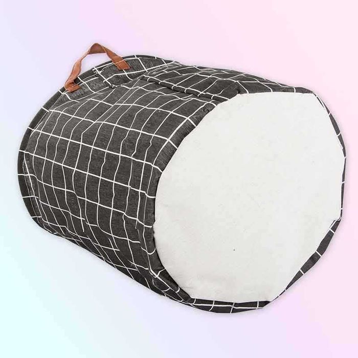 Сгъваем кош за пране XL – голям текстилен контейнер за дрехи и играчки