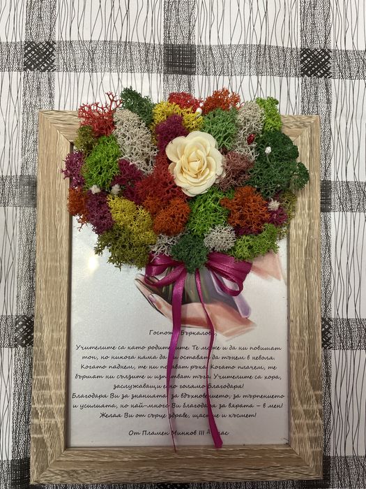 Рамка картина със скандинавски мъх