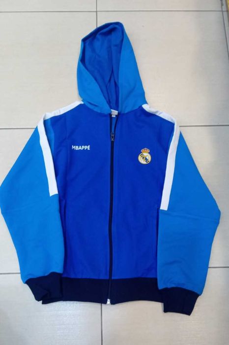 Детски анцуг Мбапе 10 с качулка  2025 Памучен Анцуг Реал Мадрид