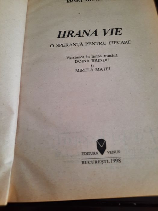 Carte "Hrana vie"-Ernst Gunter