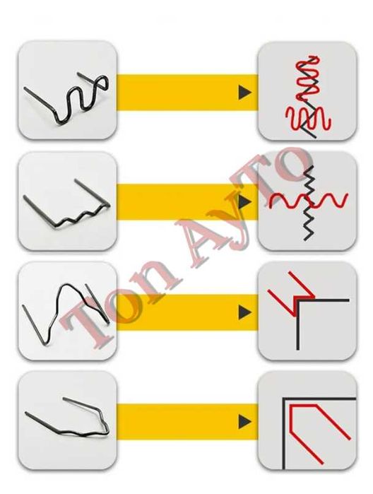 Скоби Телчета за Пистолет за Лепене на Пластмаса 600бр