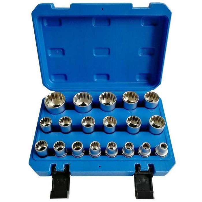 19 бр. 1/2 "Dr. 8-32 мм Комплект универсални вложки, 50798