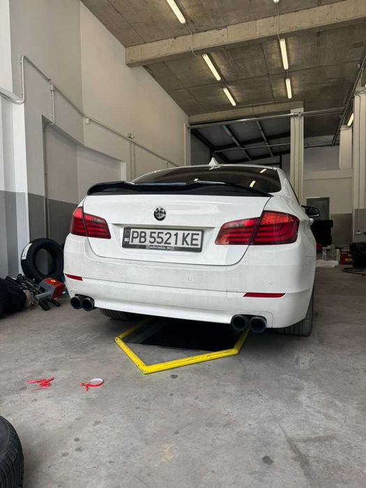 Лип спойлер PSM за Bmw F10 (2010-2016), черен гланц, бмв ф10 добавка