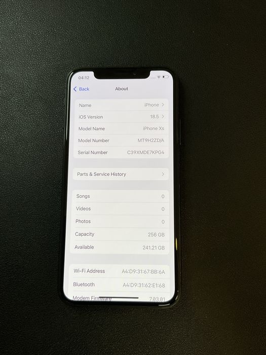 Apple iphone XS 256GB ID-XLL5211
